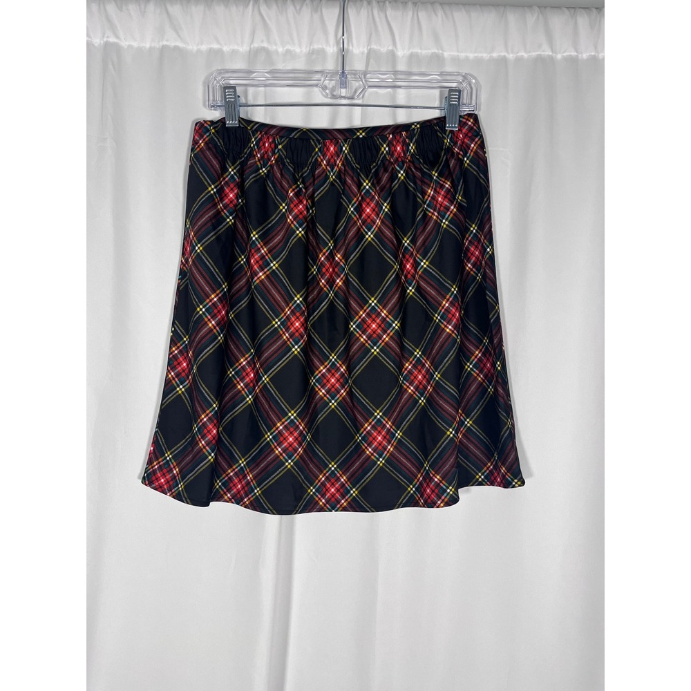 NWT J.Crew Plaid Tartan A-Line Skirt M Holiday Y2K Preppy Academia - Picture 2 of 6